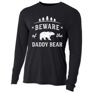 Fathers Day / Beware Daddy Bear Trees / Protective Dads Cooling Performance Long Sleeve Crew