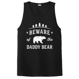 Fathers Day / Beware Daddy Bear Trees / Protective Dads PosiCharge Competitor Tank