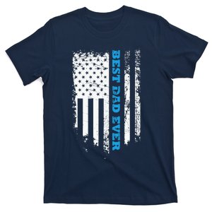 Father's day Best dad ever with US american flag T-Shirt