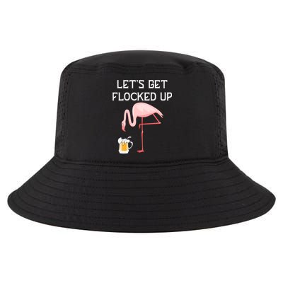 Flamingo Drinking Beer Funny Flamingo Cool Comfort Performance Bucket Hat