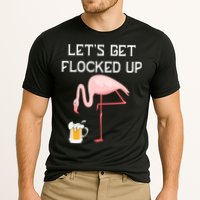 Flamingo Drinking Beer Funny Flamingo Performance Shirt