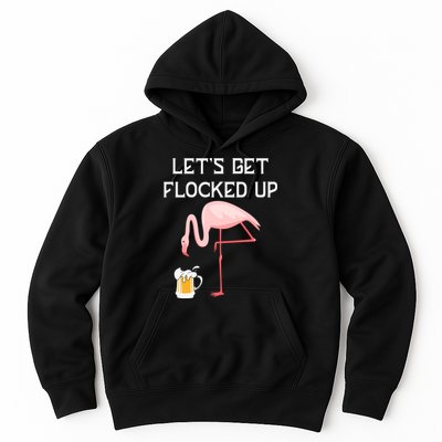 Flamingo Drinking Beer Funny Flamingo Hoodie