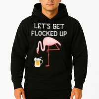 Flamingo Drinking Beer Funny Flamingo Hoodie