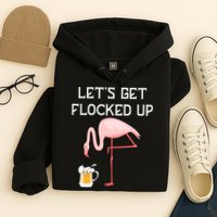 Flamingo Drinking Beer Funny Flamingo Hoodie