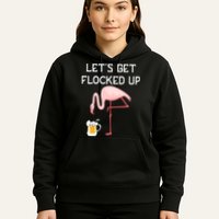 Flamingo Drinking Beer Funny Flamingo Hoodie