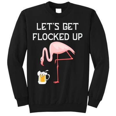 Flamingo Drinking Beer Funny Flamingo Sweatshirt
