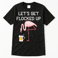 Flamingo Drinking Beer Funny Flamingo Tall T-Shirt