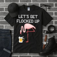 Flamingo Drinking Beer Funny Flamingo Tall T-Shirt