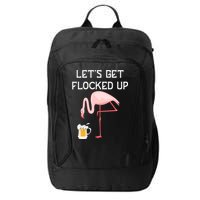 Flamingo Drinking Beer Funny Flamingo City Backpack