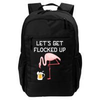 Flamingo Drinking Beer Funny Flamingo Backpack