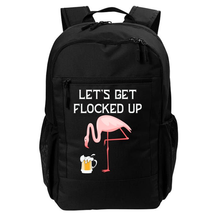 Flamingo Drinking Beer Funny Flamingo Backpack