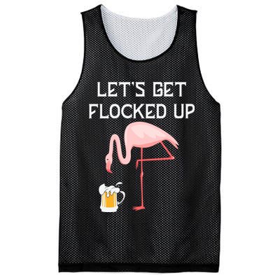Flamingo Drinking Beer Funny Flamingo Mesh Reversible Basketball Jersey Tank