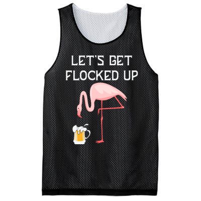 Flamingo Drinking Beer Funny Flamingo Mesh Reversible Basketball Jersey Tank