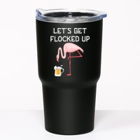 Flamingo Drinking Beer Funny Flamingo Tumbler
