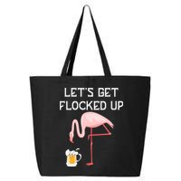 Flamingo Drinking Beer Funny Flamingo 25L Jumbo Tote