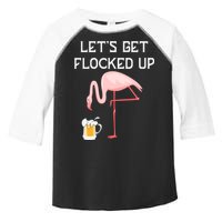 Flamingo Drinking Beer Funny Flamingo Toddler Fine Jersey T-Shirt