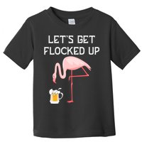 Flamingo Drinking Beer Funny Flamingo Toddler T-Shirt