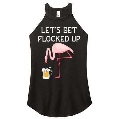 Flamingo Drinking Beer Funny Flamingo Women's Perfect Tri Rocker Tank