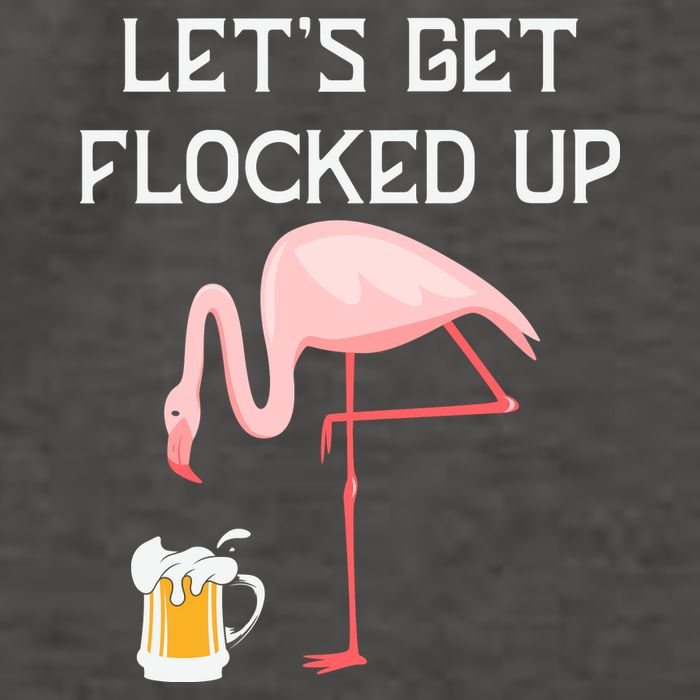 Flamingo Drinking Beer Funny Flamingo Vector Backpack