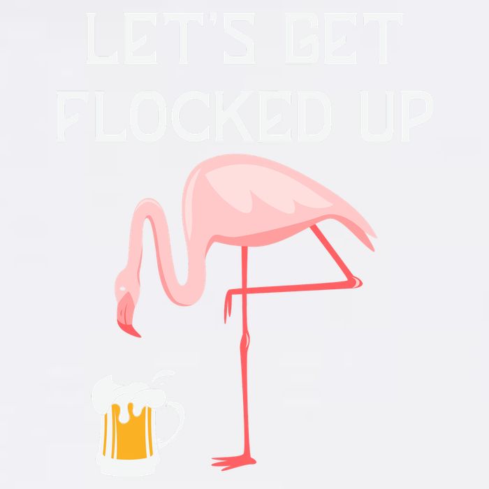 Flamingo Drinking Beer Funny Flamingo Garment-Dyed Sweatshirt