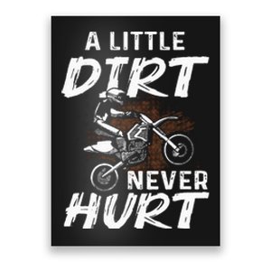 Funny Dirt Bike Gift For Motorcycle Motocross Biker Poster