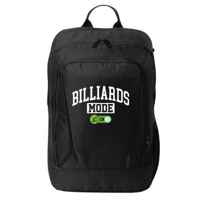 Father's Day Billiards Mode On Funny Billiard Pool Player Gift For Dad City Backpack