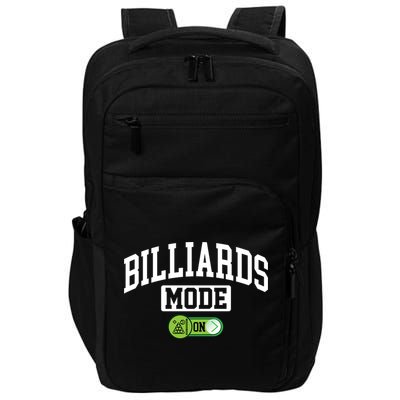 Father's Day Billiards Mode On Funny Billiard Pool Player Gift For Dad Impact Tech Backpack