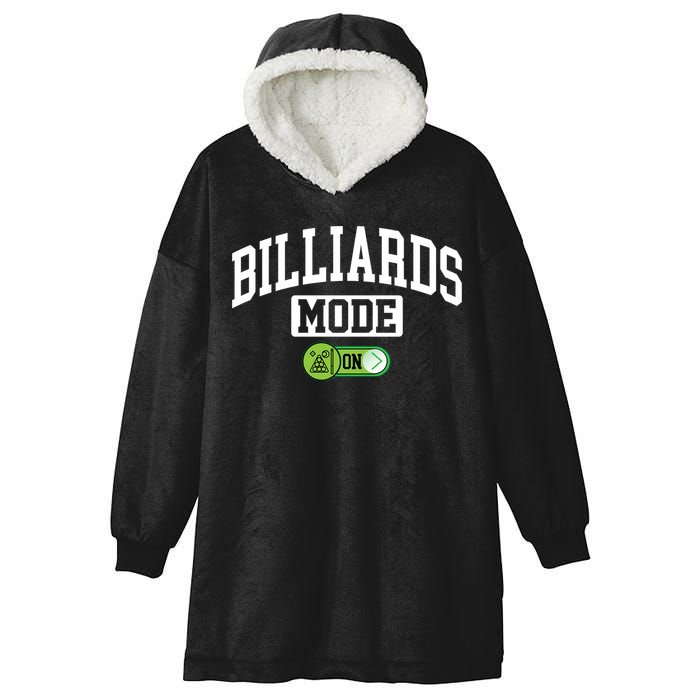 Father's Day Billiards Mode On Funny Billiard Pool Player Gift For Dad Hooded Wearable Blanket