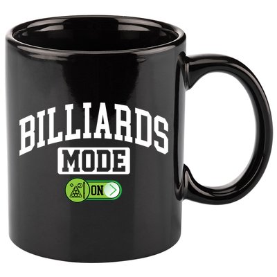 Father's Day Billiards Mode On Funny Billiard Pool Player Gift For Dad 11oz C Handle Ceramic Mug