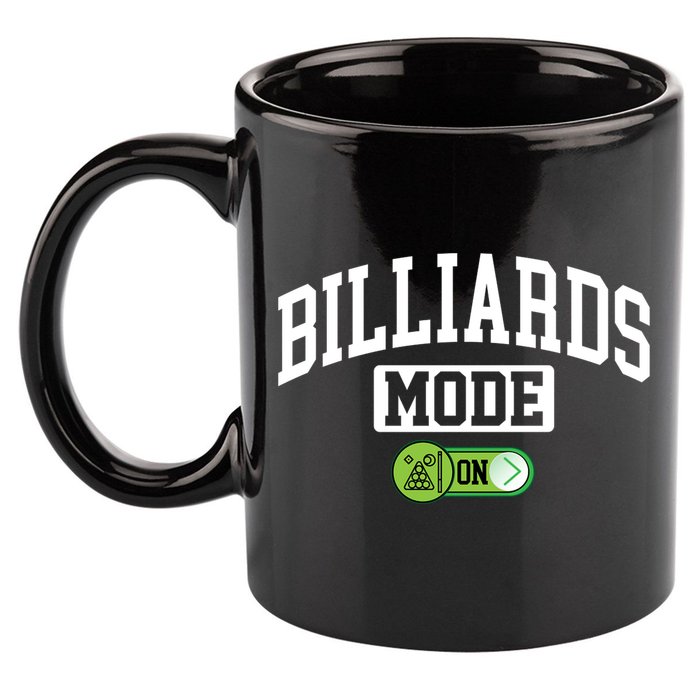 Father's Day Billiards Mode On Funny Billiard Pool Player Gift For Dad 11oz C Handle Ceramic Mug