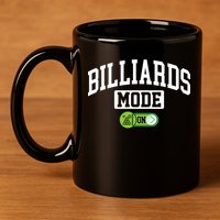 Father's Day Billiards Mode On Funny Billiard Pool Player Gift For Dad 11oz C Handle Ceramic Mug