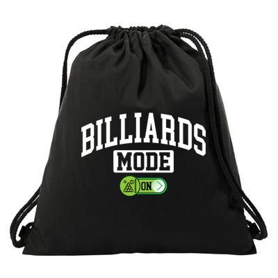 Father's Day Billiards Mode On Funny Billiard Pool Player Gift For Dad Drawstring Bag