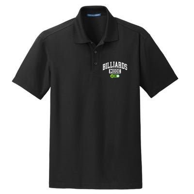 Father's Day Billiards Mode On Funny Billiard Pool Player Gift For Dad Dry Zone Grid Polo