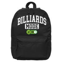 Father's Day Billiards Mode On Funny Billiard Pool Player Gift For Dad 16 in Basic Backpack