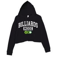 Father's Day Billiards Mode On Funny Billiard Pool Player Gift For Dad Crop Fleece Hoodie