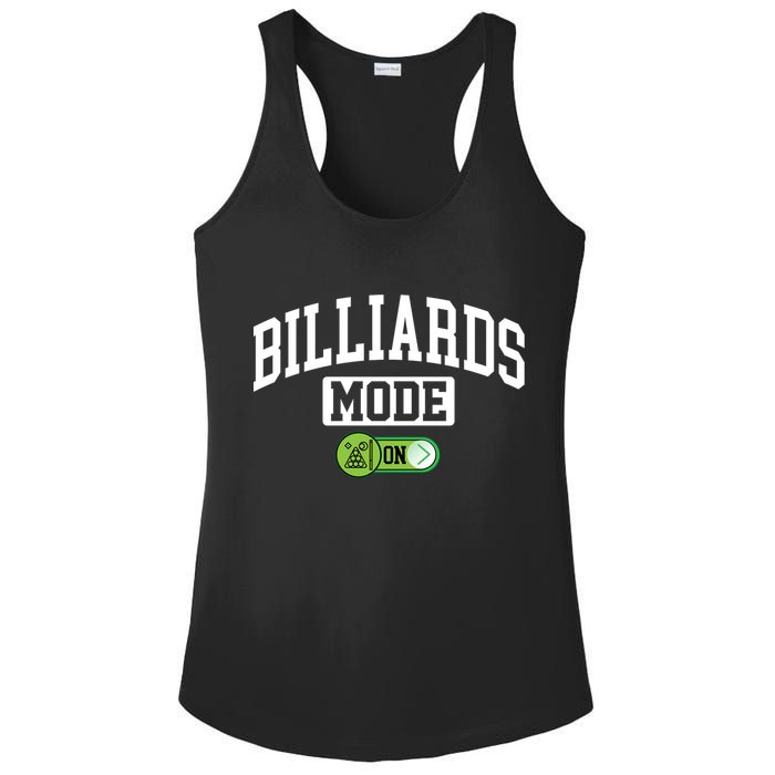 Father's Day Billiards Mode On Funny Billiard Pool Player Gift For Dad Ladies PosiCharge Competitor Racerback Tank