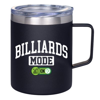 Father's Day Billiards Mode On Funny Billiard Pool Player Gift For Dad 12oz Stainless Steel Coffee Mug
