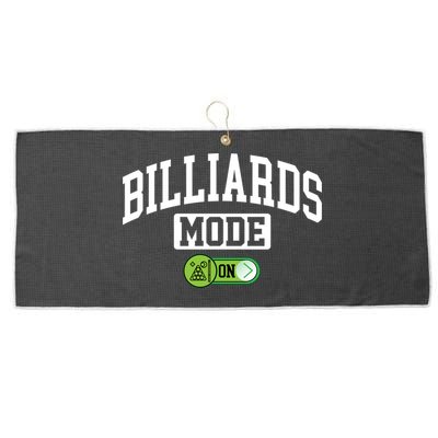 Father's Day Billiards Mode On Funny Billiard Pool Player Gift For Dad Large Microfiber Waffle Golf Towel