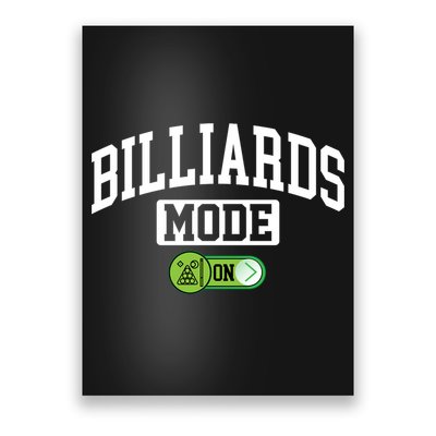 Father's Day Billiards Mode On Funny Billiard Pool Player Gift For Dad Poster