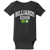 Father's Day Billiards Mode On Funny Billiard Pool Player Gift For Dad Baby Bodysuit