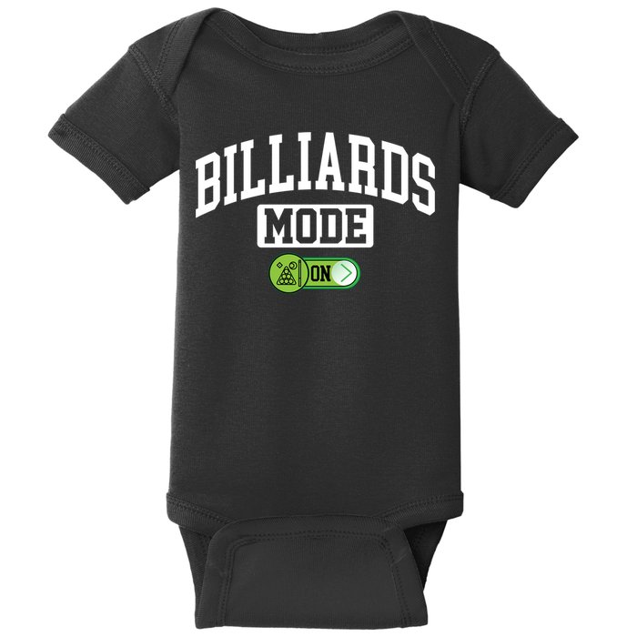 Father's Day Billiards Mode On Funny Billiard Pool Player Gift For Dad Baby Bodysuit