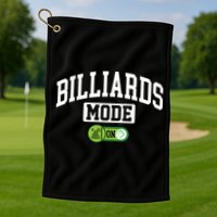 Father's Day Billiards Mode On Funny Billiard Pool Player Gift For Dad Golf Towel