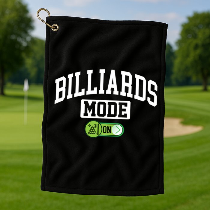 Father's Day Billiards Mode On Funny Billiard Pool Player Gift For Dad Golf Towel