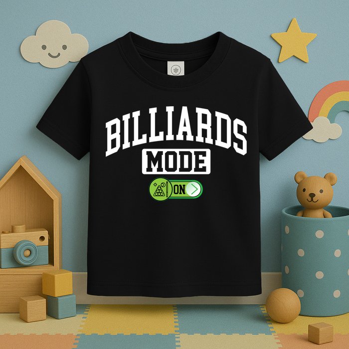 Father's Day Billiards Mode On Funny Billiard Pool Player Gift For Dad Toddler T-Shirt