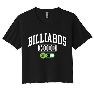 Father's Day Billiards Mode On Funny Billiard Pool Player Gift For Dad Crop Top
