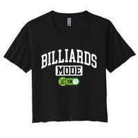 Father's Day Billiards Mode On Funny Billiard Pool Player Gift For Dad Crop Top