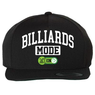 Father's Day Billiards Mode On Funny Billiard Pool Player Gift For Dad Wool Snapback Cap