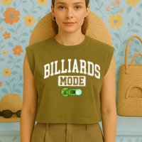 Father's Day Billiards Mode On Funny Billiard Pool Player Gift For Dad Garment-Dyed Women's Muscle Tee
