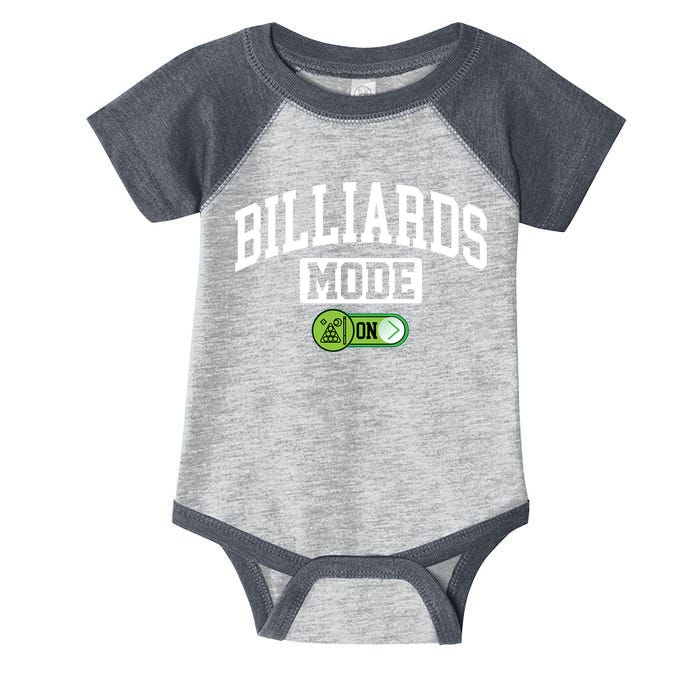 Father's Day Billiards Mode On Funny Billiard Pool Player Gift For Dad Infant Baby Jersey Bodysuit