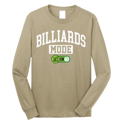 Father's Day Billiards Mode On Funny Billiard Pool Player Gift For Dad Long Sleeve Shirt